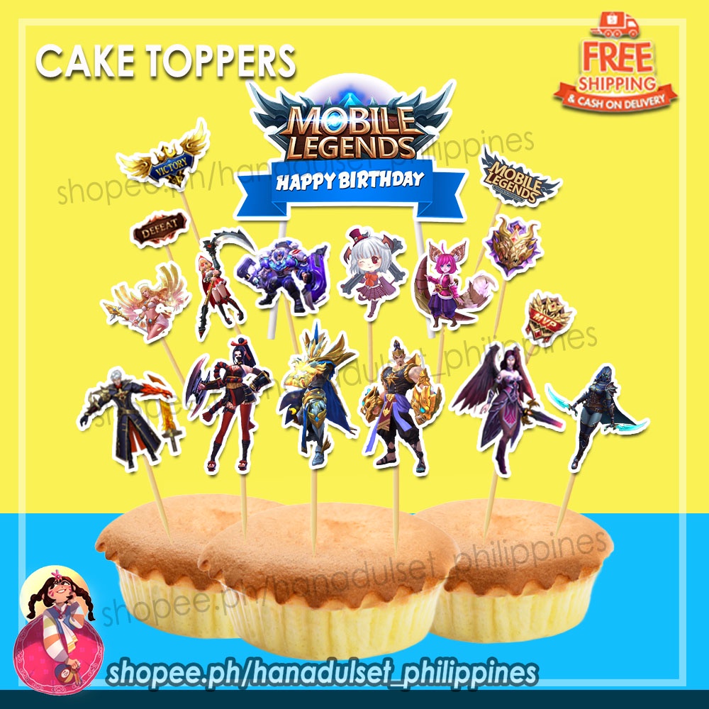 Mobile Legends Topper | Cake Topper |Mobile Legends cup cake toppers ...