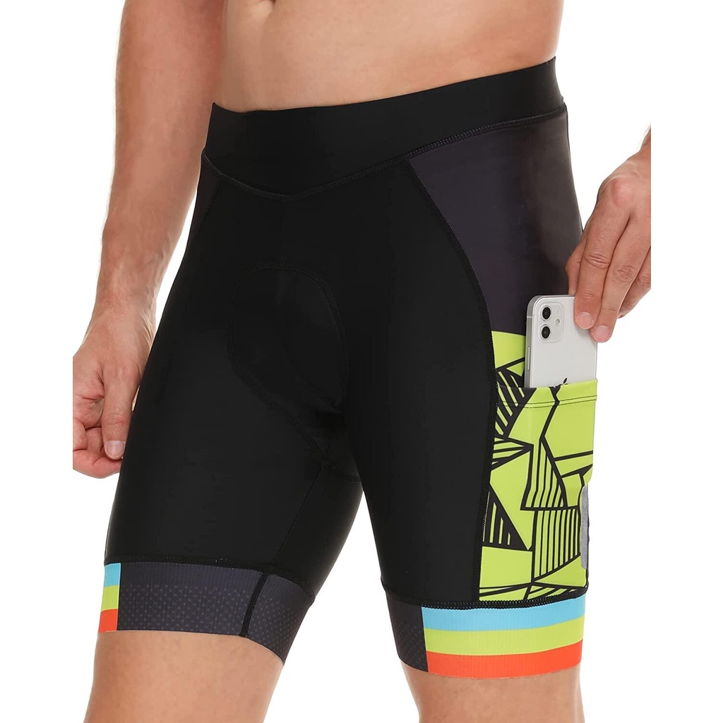 thumbnail interactive-video image 1 of JEPOZRA Men’s Padded Bike Shorts – Cycling Shorts With Silicone Cushion, Breathable & Stretchy For Mountain/Road Biking 1 of 11