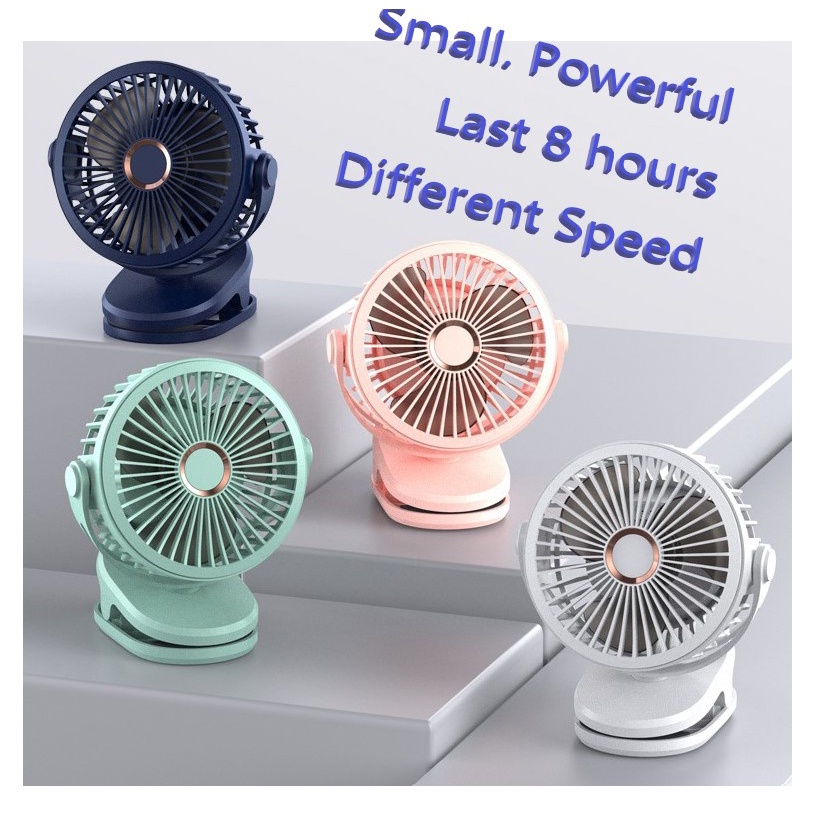 Stroller Fan Clip Fan Portable Fan Strong Wind USB Fan | Shopee