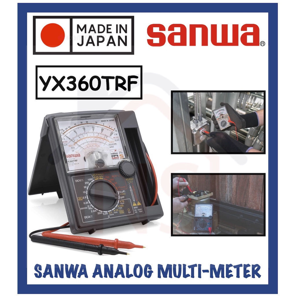 SANWA YX360TRF Analog Multimeter Tester (MADE IN JAPAN) | Shopee Singapore