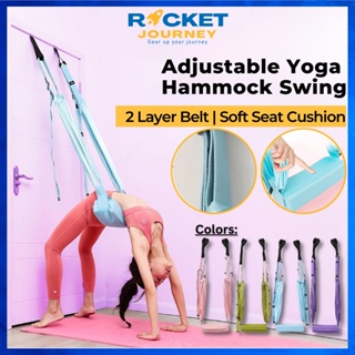 Adjustable Aerial Yoga Strap Hammock Swing Stretching Strap Anti Gravity  Inversion Pilates Hammock Belts For G…