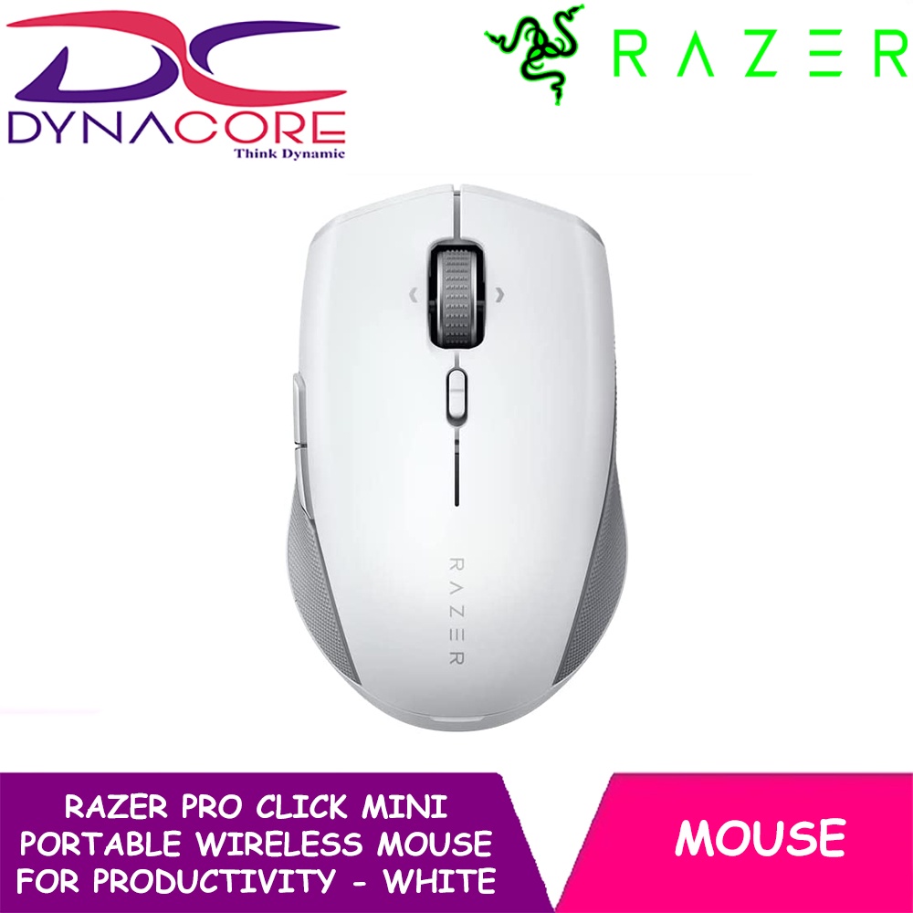 Dynacore Razer Pro Click Mini Portable Wireless Mouse For Productivity White Rz01 03990100 4351