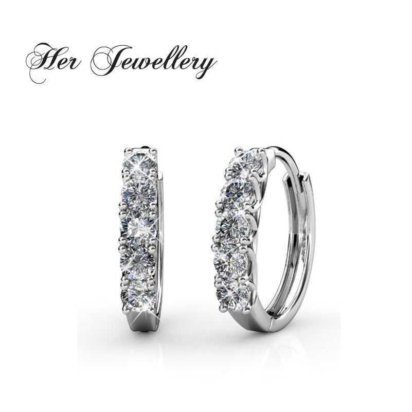 Queen's Ring Earrings - Made with Swarovski Crystals