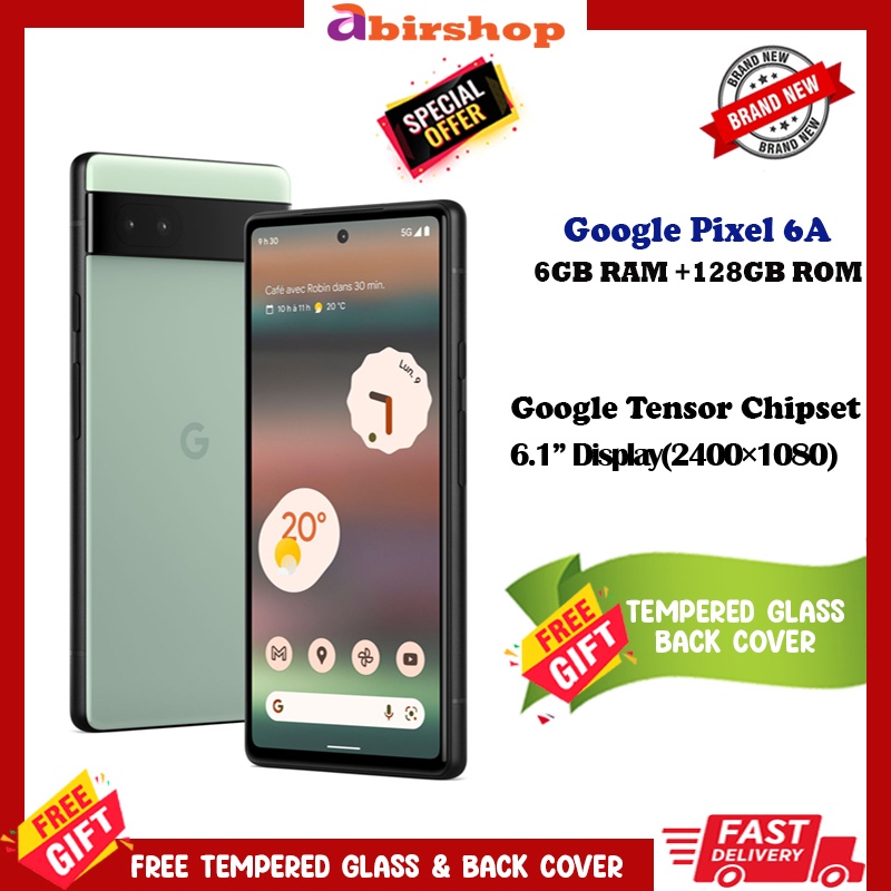 Google Pixel 6a 5G 6GB RAM + 128GB ROM 1 Year Google Warranty
