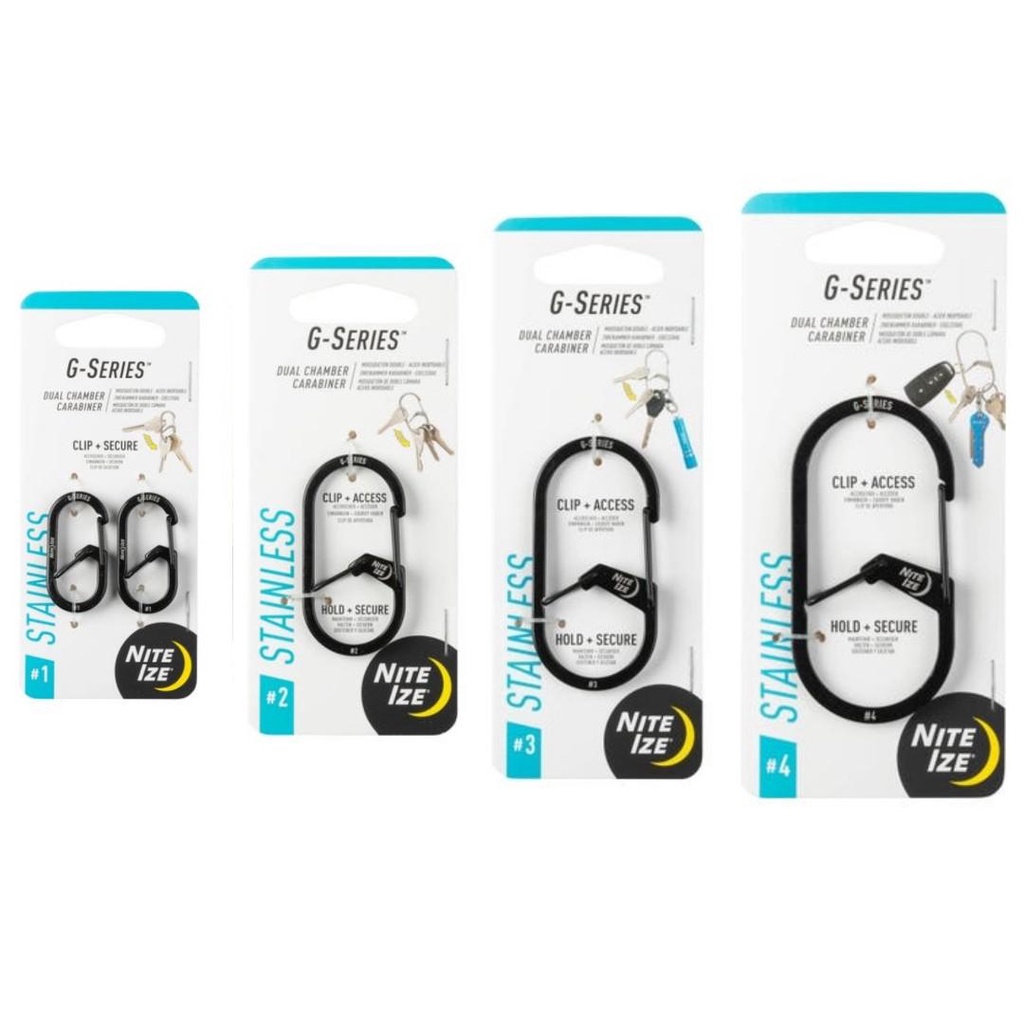 Nite Ize - GS4-01-R6 - G-Series Dual Chamber Carabiner màu đen #4