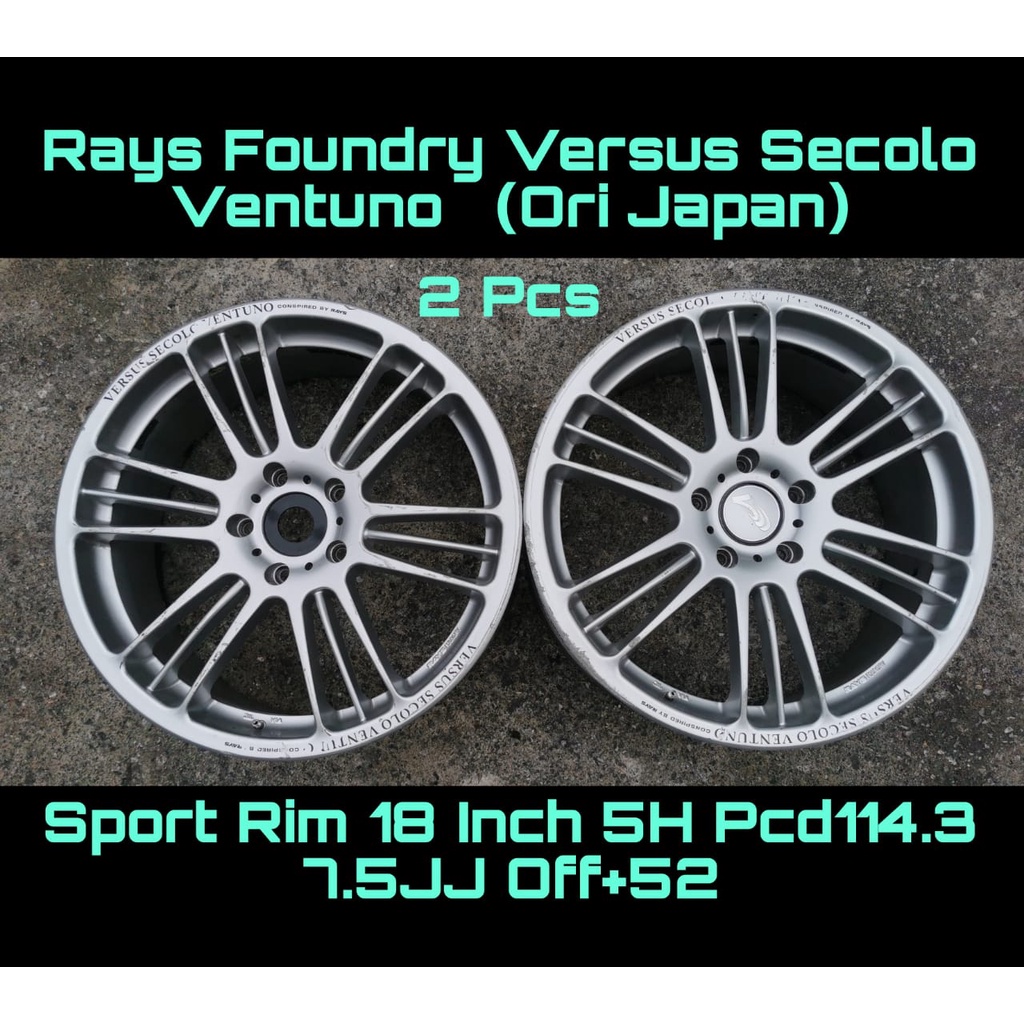 Rays Foundry Versus Secolo Ventuno Sport Rim 18 Inch 5H PCD114.3 