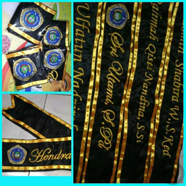 Sash Cumlaude And Name satin Graduation Sash logo Graduation Sash