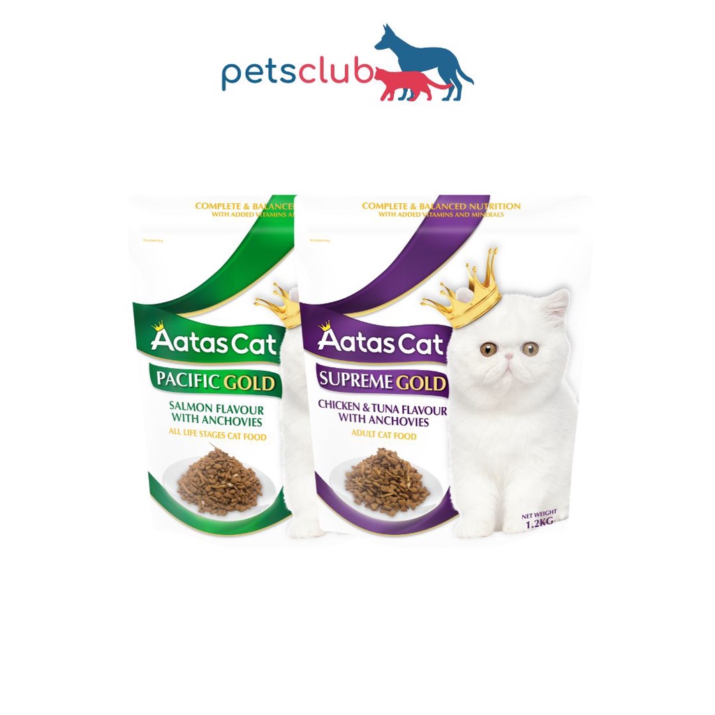 Aatas Cat Gold Complete Balanced Adult Dry Cat Food 1.2kg 2 Flavours Available Shopee Singapore