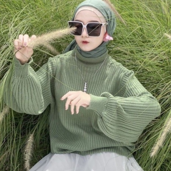 Turtleneck 2024 sweater shopee