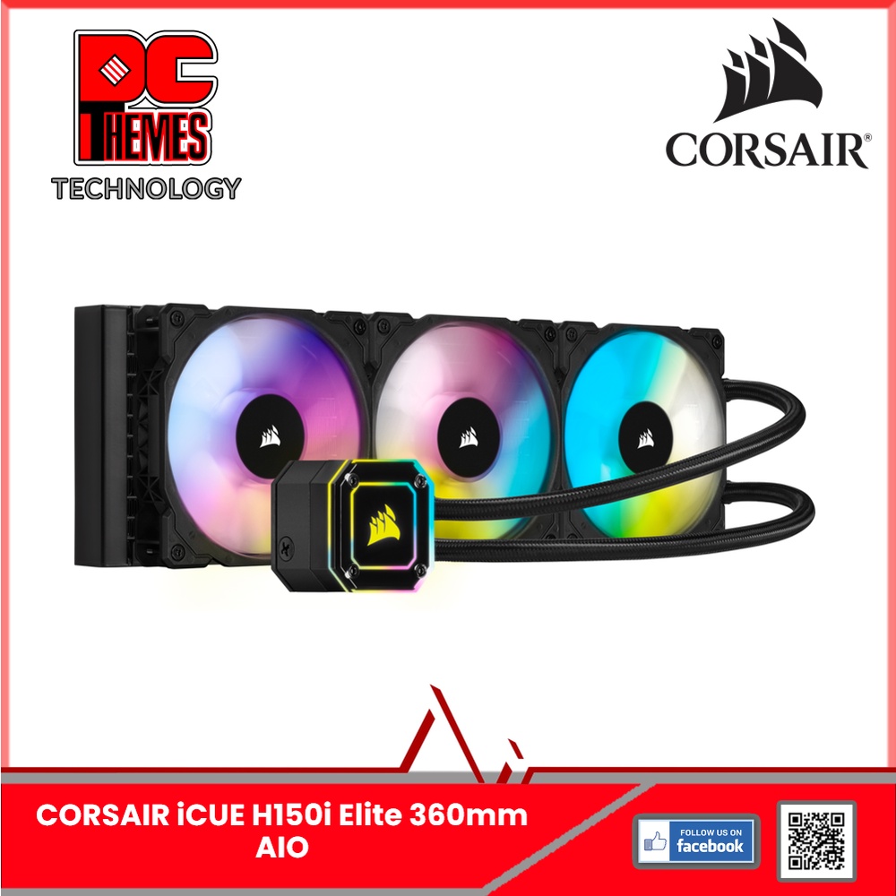 CORSAIR ICUE H150i Elite 360mm AIO | Shopee Singapore