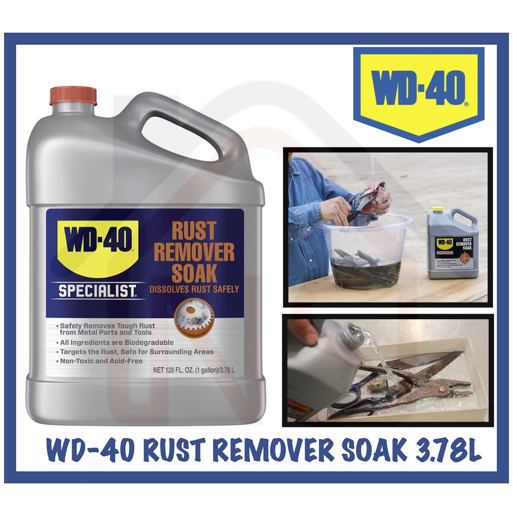 WD-40 / WD40 Rust Remover Soak 1 Gal / 3.78L | Shopee Singapore