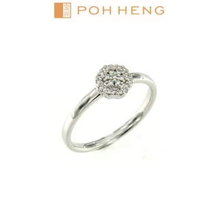 Poh Heng Jewellery 18K White Gold Diamond Ring  (Online Exclusive)