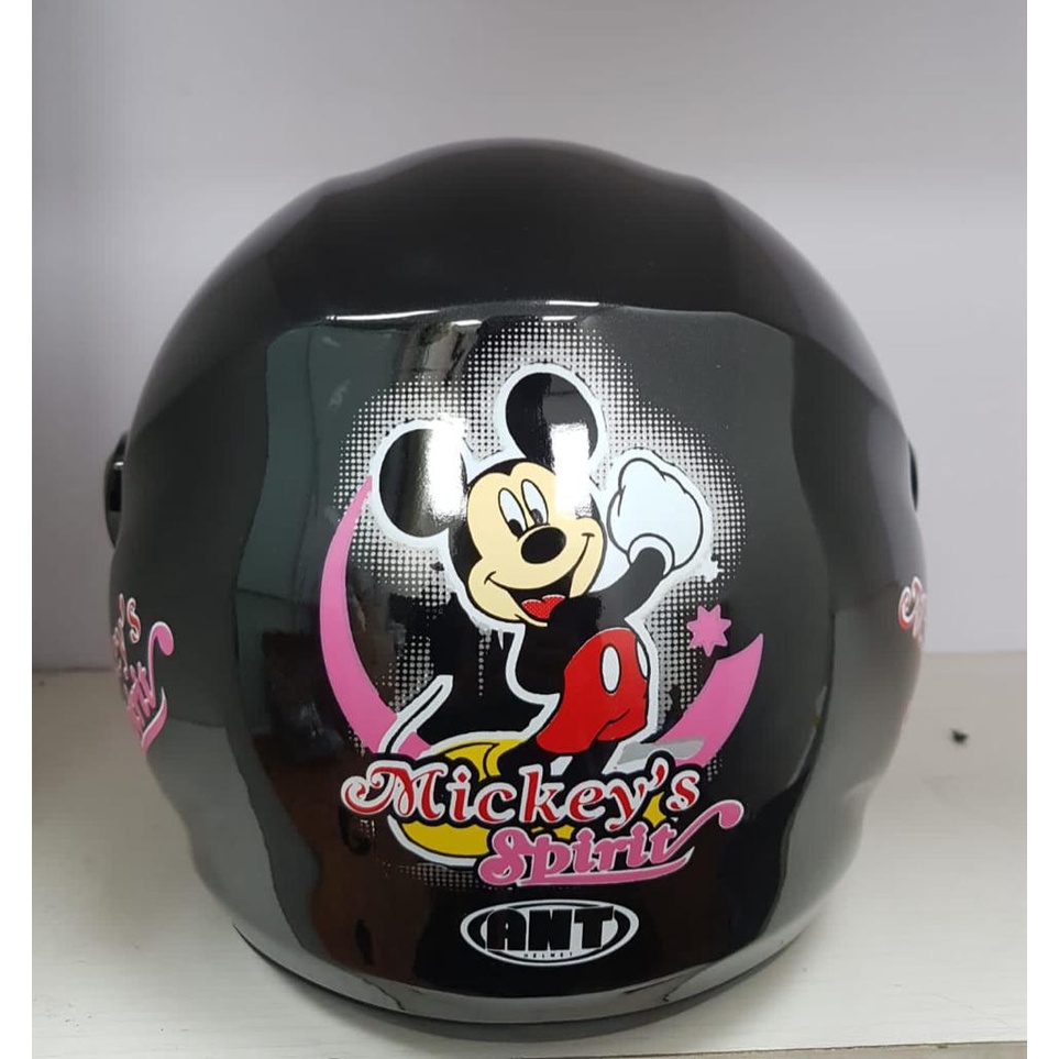 Helm Anak / Helm Kids / ANT MINI JORDAN HITAM (Motif Cowok Random) - Gambar 3