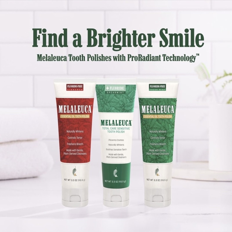 Melaleuca Whitening Toothpaste , Essential Oil Tooth Polish , Sensitive