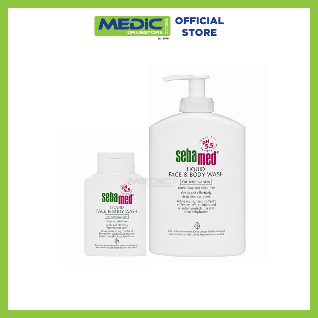 Sebamed Liquid Face & Body Wash 1000ml + 200ml Promo - By Medic ...