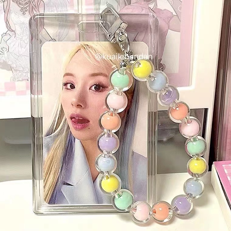 Step Kpop Transparent Acrylic Photocard Holder Keychain With Cute ...