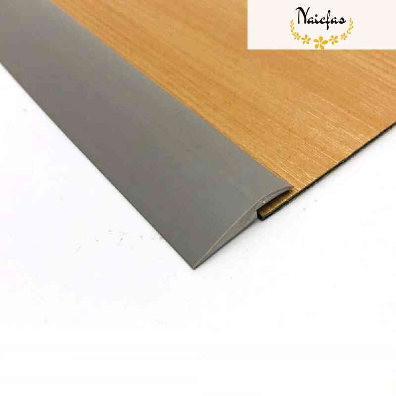 NAICFAS Adhesive Carpet Edge Guard Tape Rubber Floor Transition Door Strips Grey