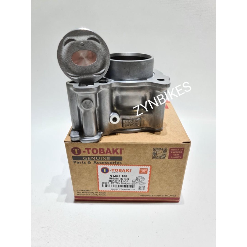 TOBAKI ALUMINIUM STANDARD BLOCK 58MM YAMAHA Y16 Y16ZR NMAX 155 V1 AEROX ...