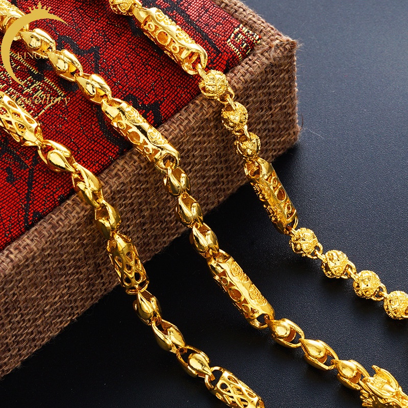 Mens hollow hot sale gold bracelet