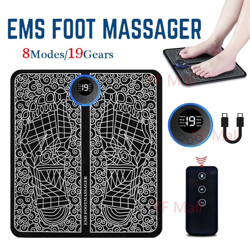 EMS Electric Foot Massager Deep Kneading Shiatsu Therapy Massage ...