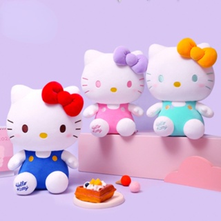 Cute Kawaii Hello Kitty Plush Dolls With Strawberry Cat Stuffed