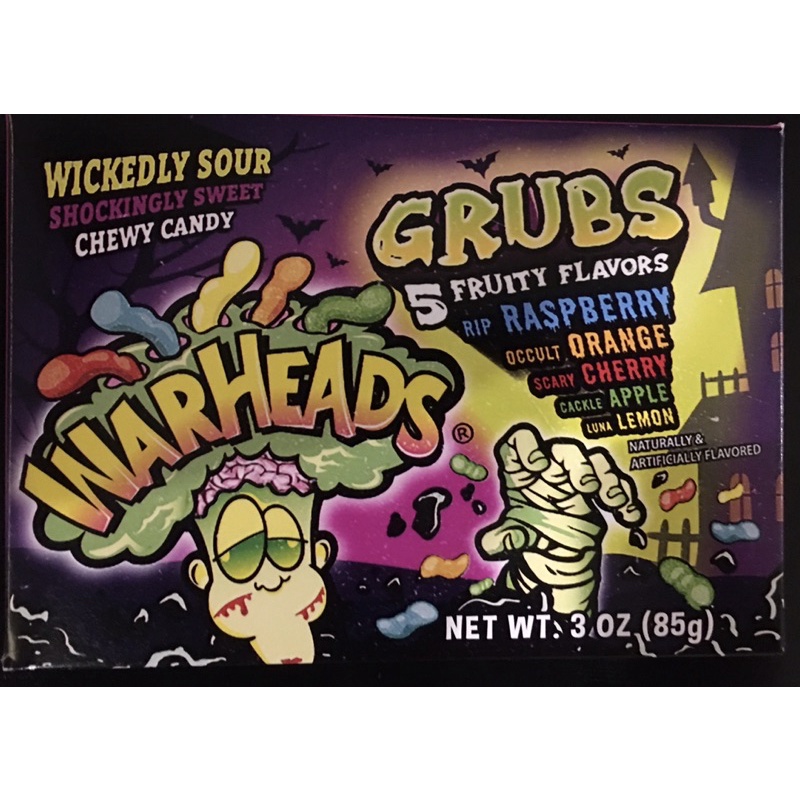 WARHEADS GRUBS Wickely Sour Chew Candy,3 oz(Ready Stock) | Shopee Singapore