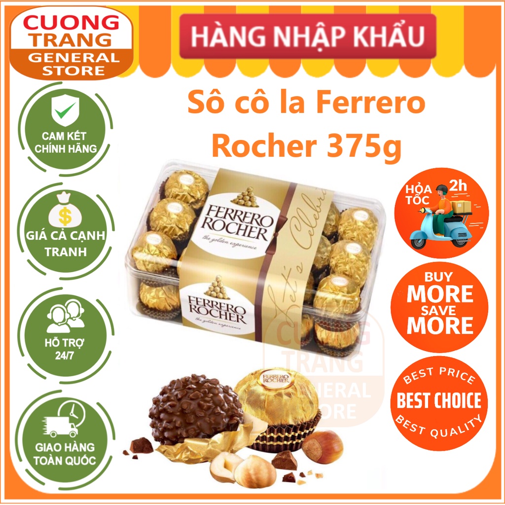 Ferrero Rocher chocolate box 30 pieces 375g | Shopee Singapore