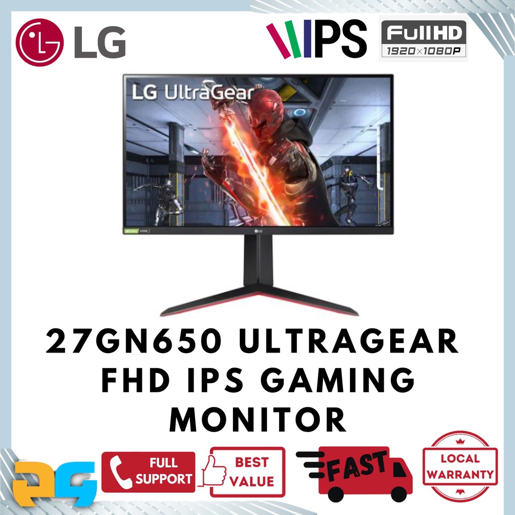 LG 27GN650 UltraGear 144Hz FHD IPS Gaming Monitor | Shopee Singapore