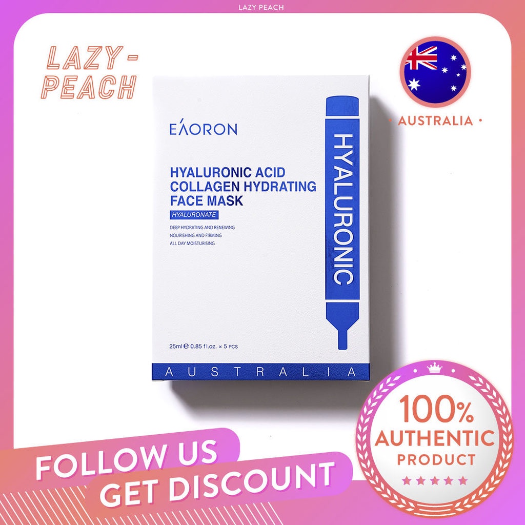 (Exp 20242025) EAORON Hyaluronic Acid Collagen Hydrating Facial Mask