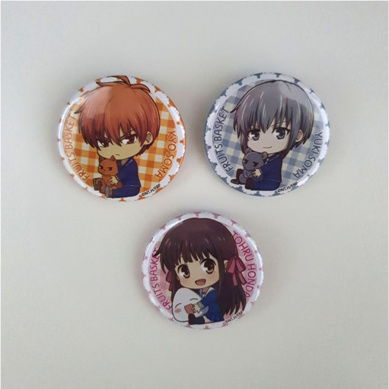 Anime Fruits Basket Tohru Honda Kyo Yuki Sohma Button Pin Badge ...