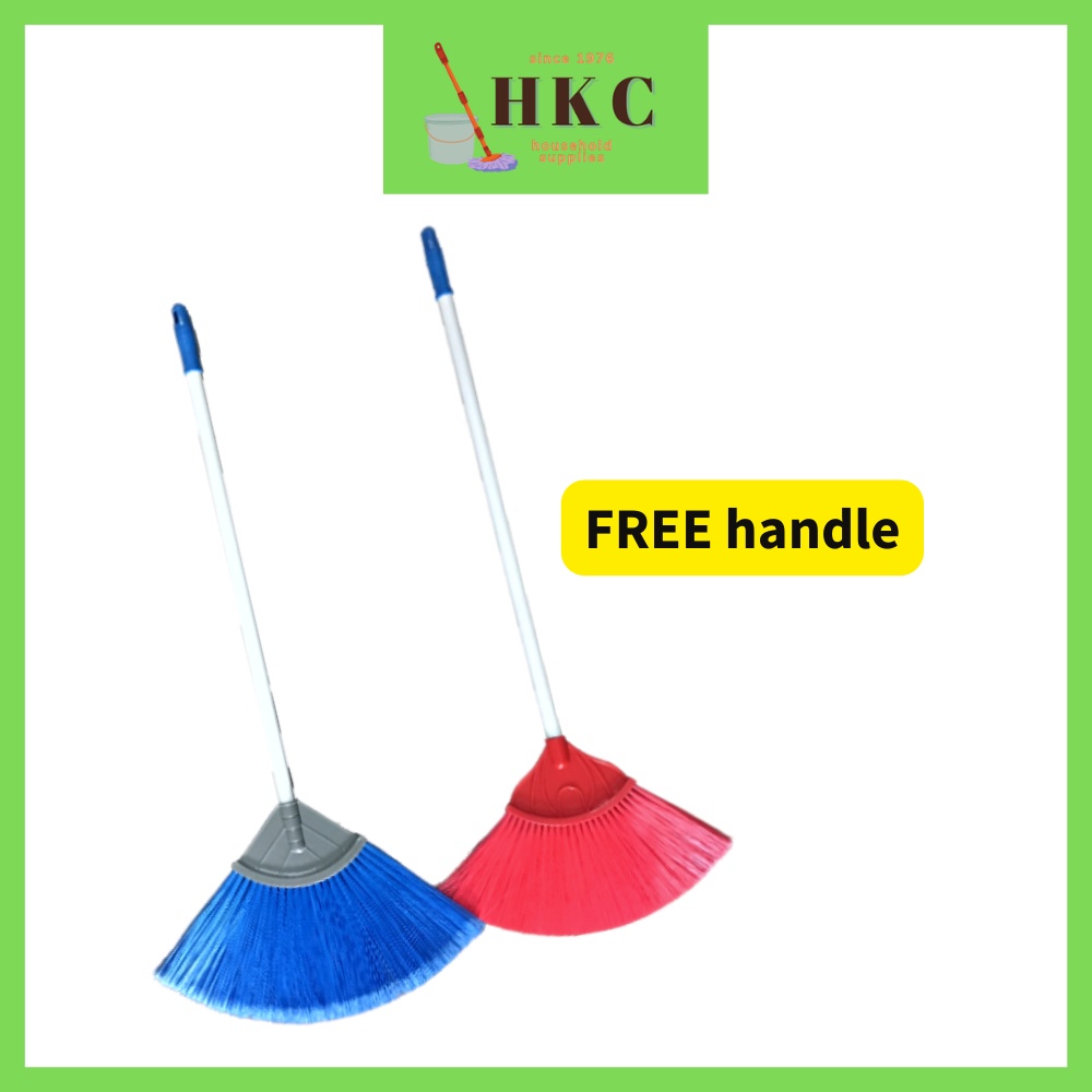 Nylon Soft Broom FREE Handle Plastic Soft Sweeper Penyapu Lantai ...