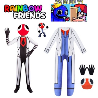 Game Rainbow Friends Red Guy Blue Green Purple Orange Monster Cosplay  Costume Anime Jumpsuit Adult Child Hallowen Bodysuit Suit