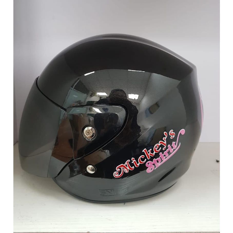 HELM Half Face Anak ANT MINI JORDAN BLACK (MOTIF COWOK RANDOM)(SNI) - Gambar 3