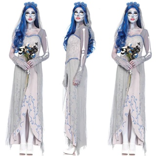 Corpse Bride Costume Women Bride Costume Women Zombie Bride Dress Role Play  Halloween Costumes for Women