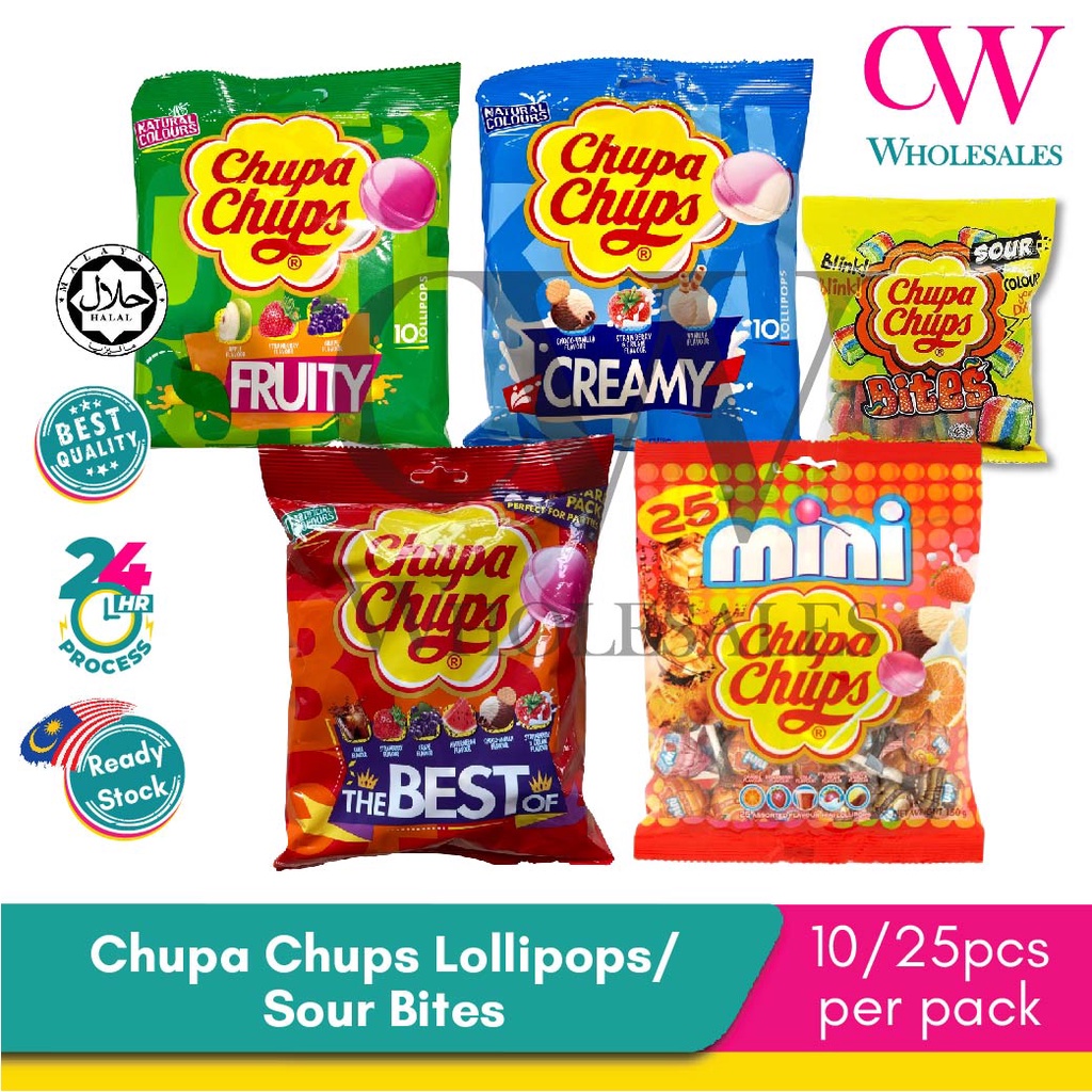 Lollipops Chupa Chups Creamy Fruit Cola Creamy Fruits Mini Lollipop ...