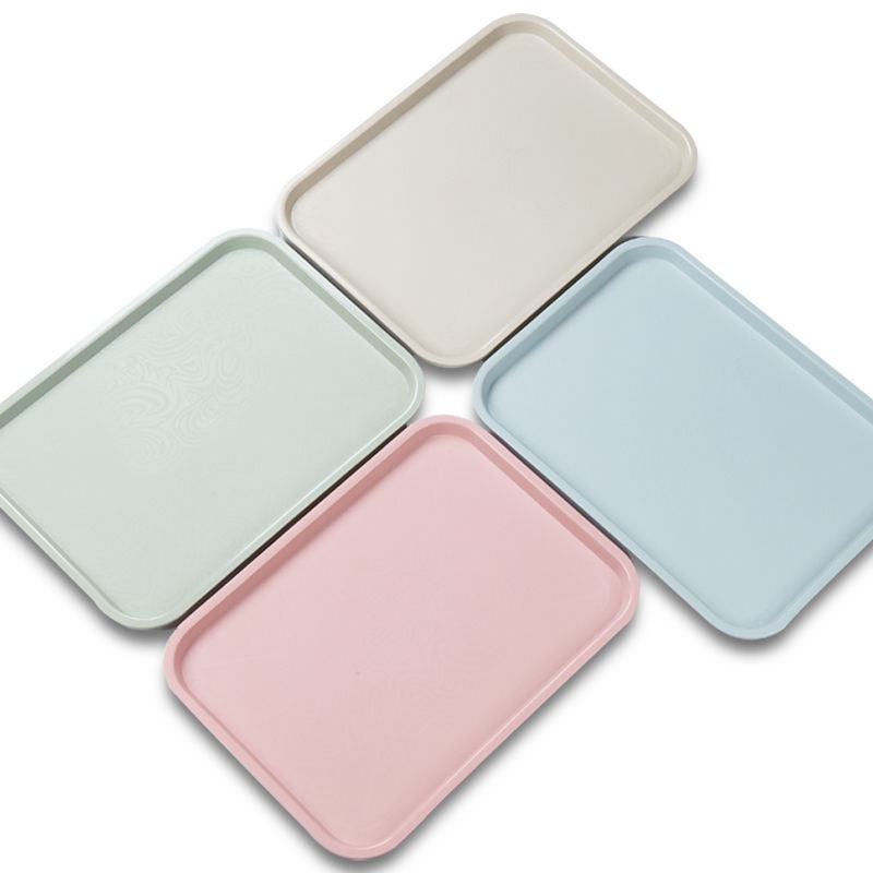 Plastic Tray Rectangular Fast Food Restaurant Canteen Restaurant Snack