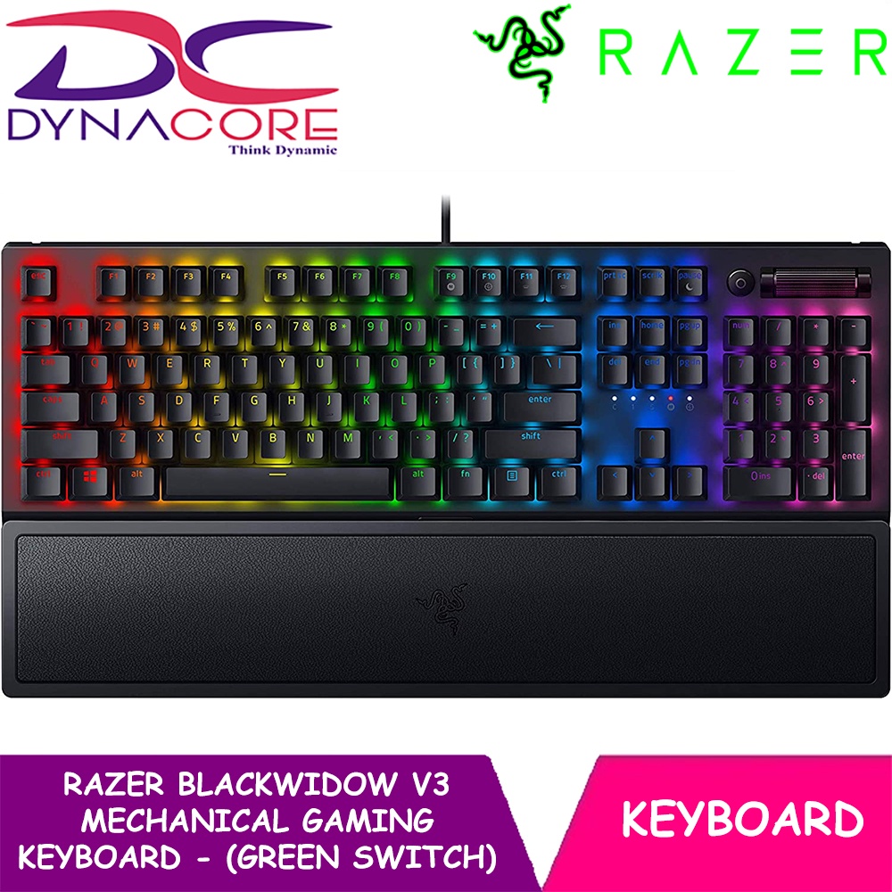 DYNACORE - Razer BlackWidow V3 Mechanical Gaming Keyboard - (Green ...