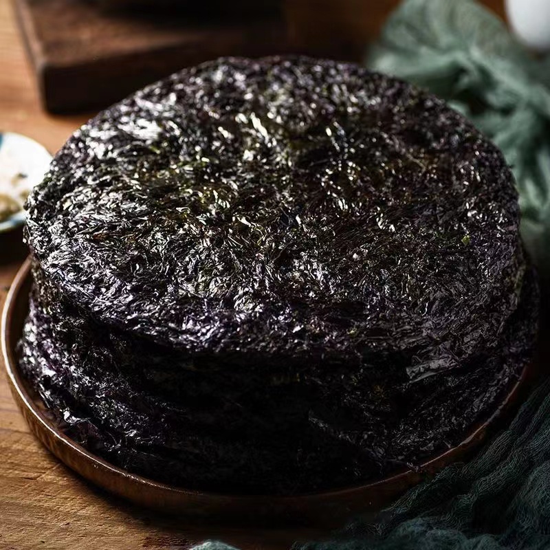 Premium Teochew First Harvest Wild Seaweed/ Dried Laver 潮州野生头水紫菜4pcs ...