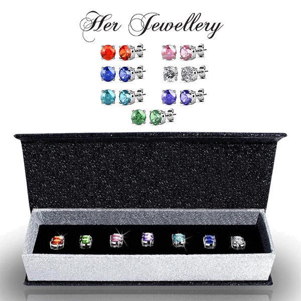 7 Days Earrings - Made with Swarovski Crystals