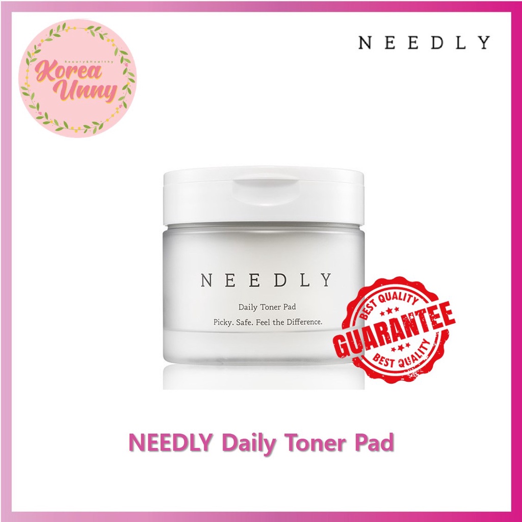 NEEDLY Daily Toner Pad - Pore Tightening/ Exfoliating Facial Pads With ...