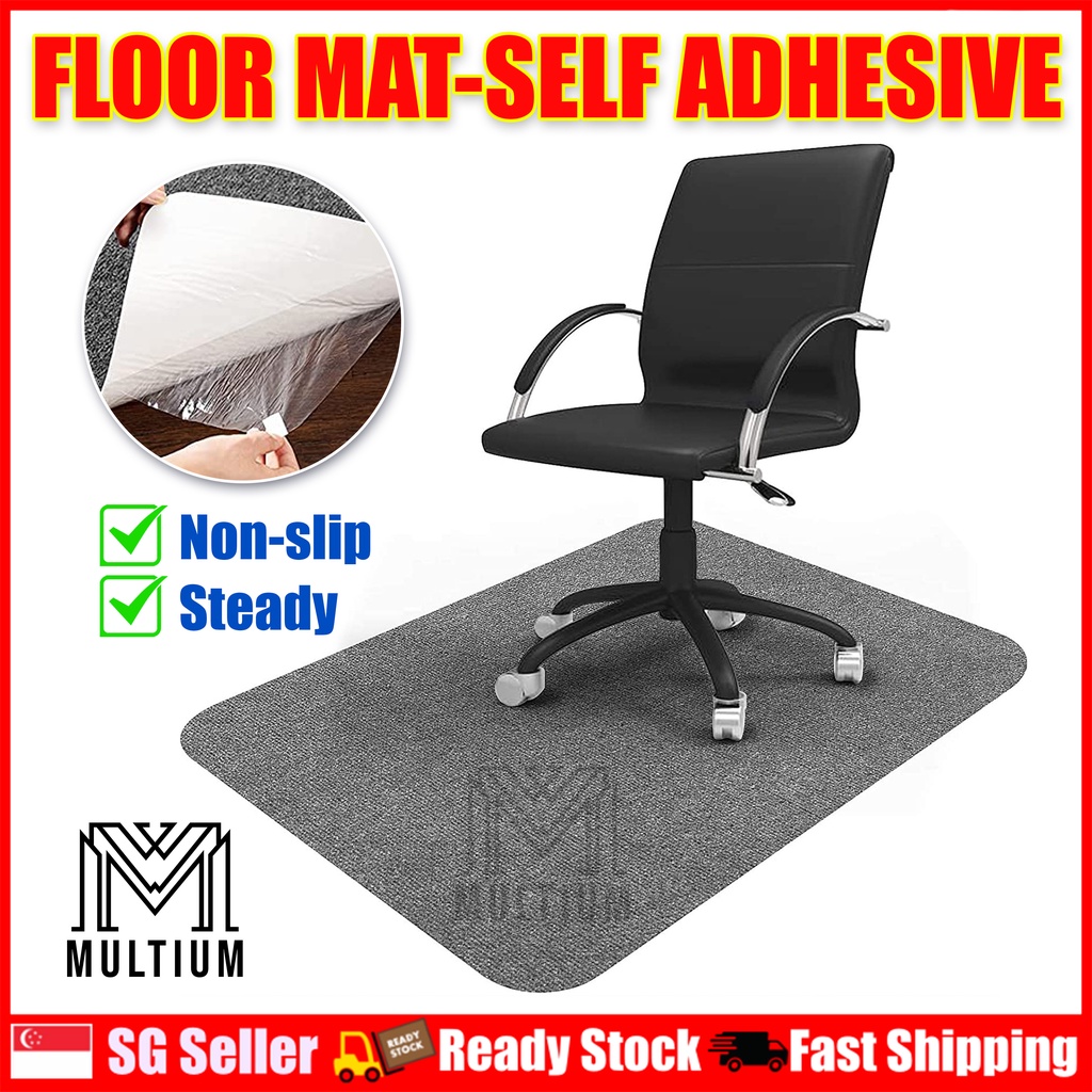 Self Adhesive Chair floor mat Dark Grey90cmx120 140cm Floor Mat