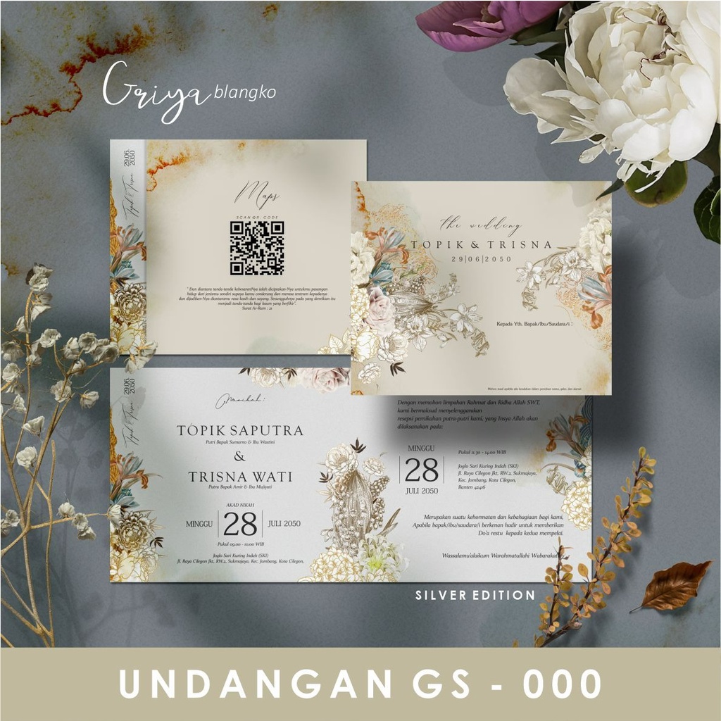 Gs 000 Blank Invitation Blank Griya Blank SILVER EDITION + File ...