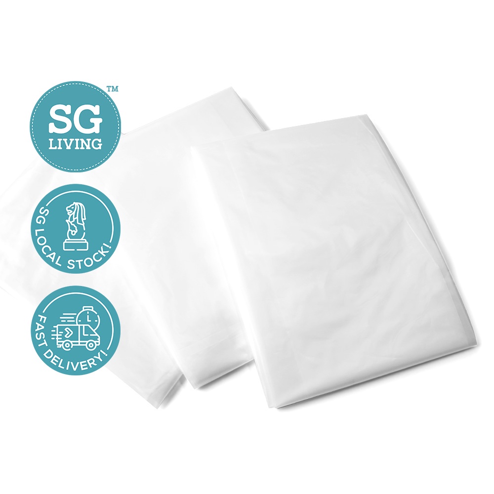 (SG Ready Stock) Big Plastic Bag Clear Storage Bag Jumbo Size Trash Bag High Quality