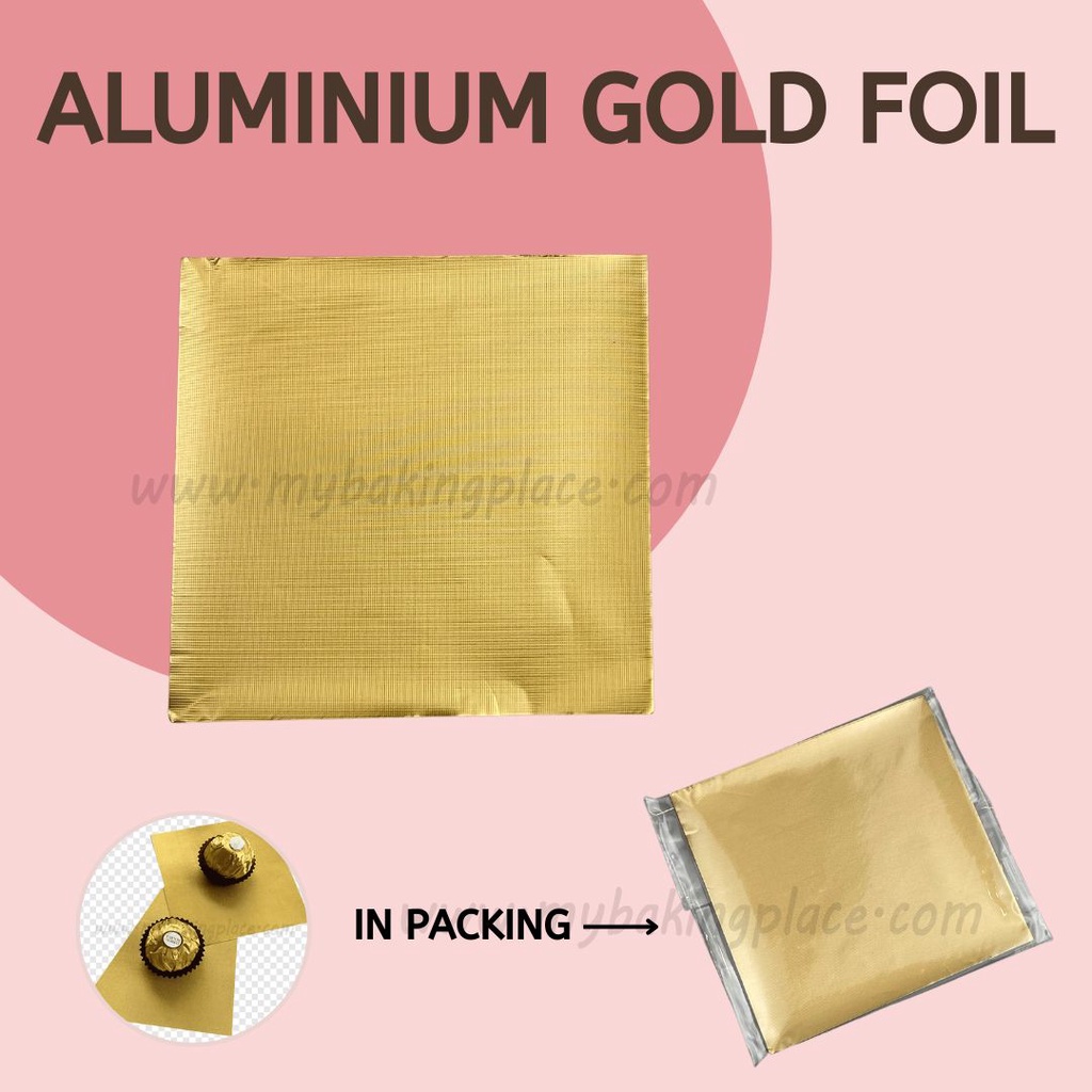 Gold Foil Cake Decoration Gold Paper Food Packaging Aluminium Foil