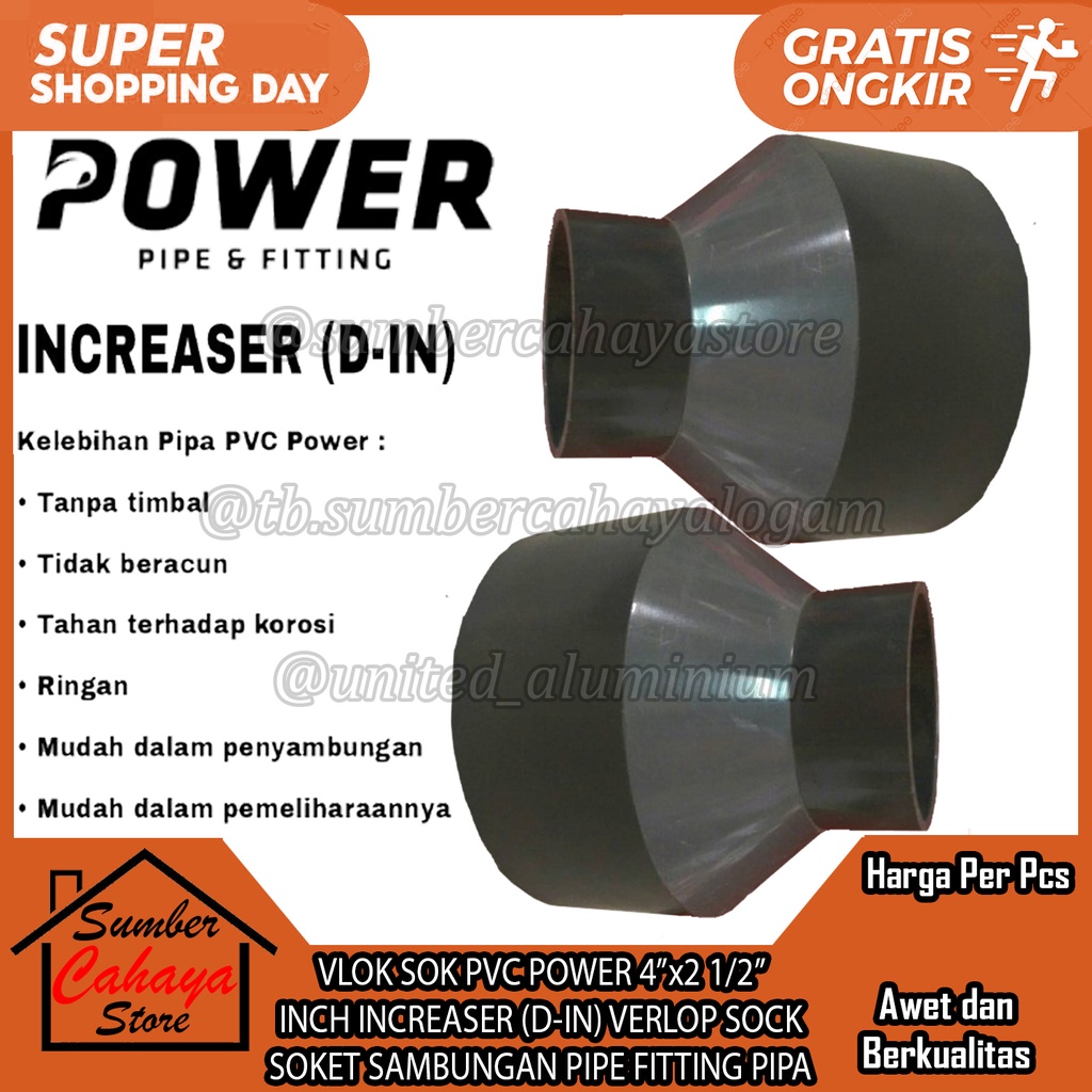 FLOKSOK FLOKSOCK VLOKSOCK VLOK SOK PVC POWER 4UNTX2 1/ 2 3 INCH ...