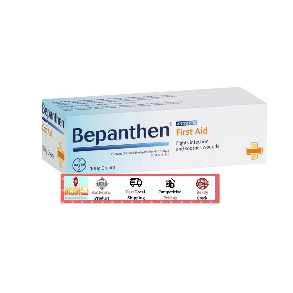 (Clearance)Bepanthen First Aid Antiseptic Cream 100g For Minor Cuts ...