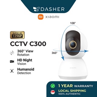 Shop Xiaomi Mi Home Security Camera 360° C300 2k 1296p 360 Angle Video Cctv  Wifi Night Vision online - Jan 2024