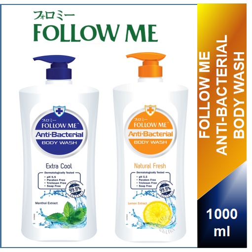 Follow Me Anti-Bacterial Body Wash 1000ml Refill 900ml | Shopee Singapore