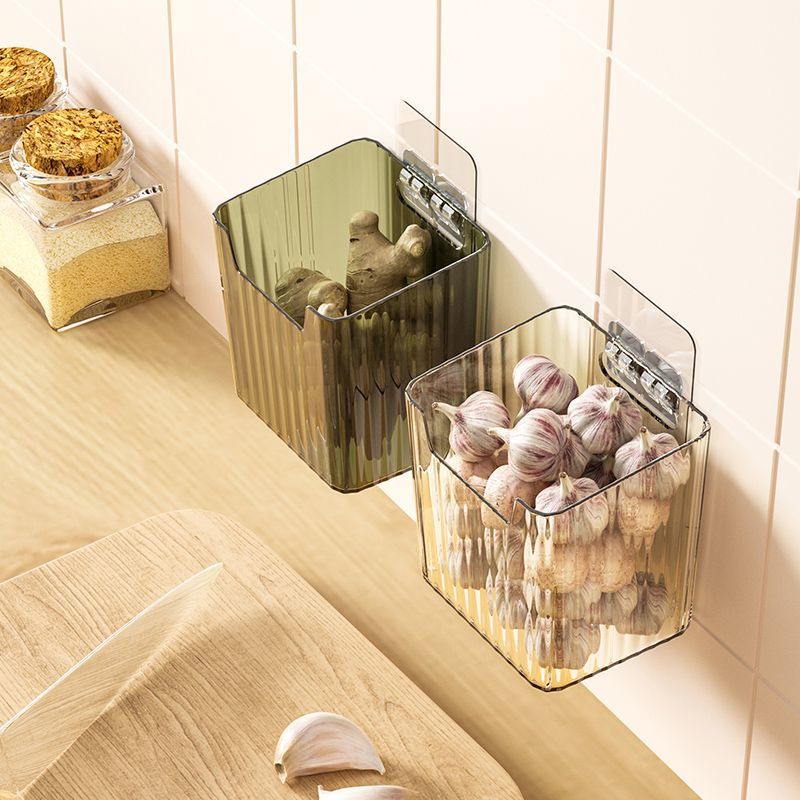Kitchen Onion, Ginger and Garlic Storage Rack Storage Box WallMounted