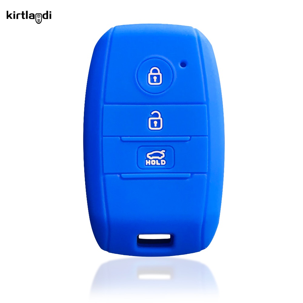 Comfortable in stock Silicone Key Cover Case Holder Keychain For Kia ...